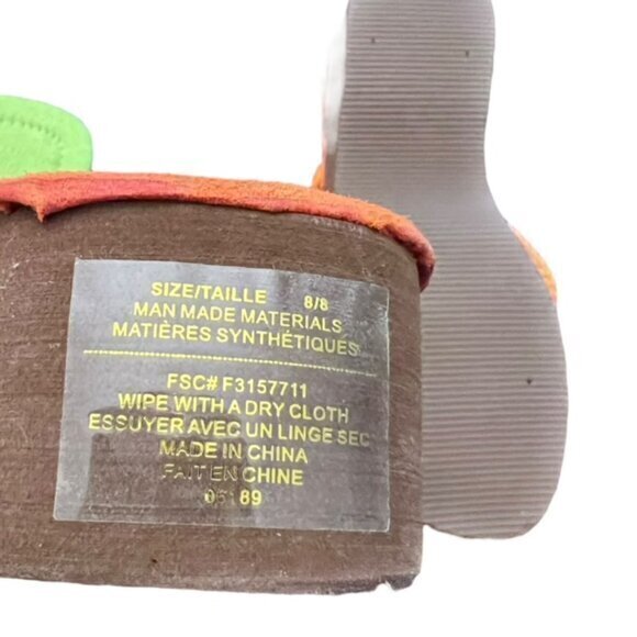 🎉SALE🎉 Chunky Platform Wedge Sandals Braided‎ Straps Stone Accents 8 Party - Picture 5 of 9